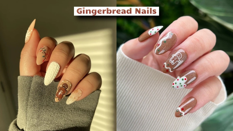 Gingerbread Nails